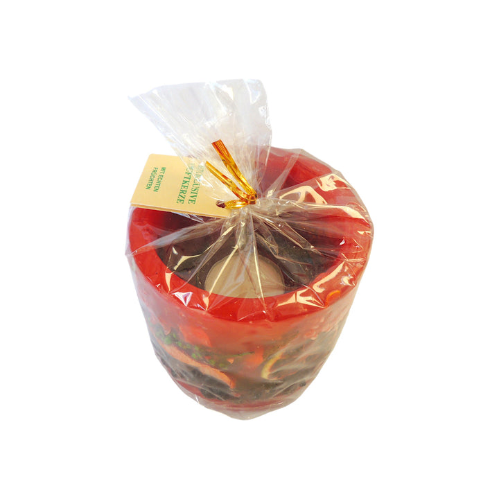 scented lantern candle with real fruits