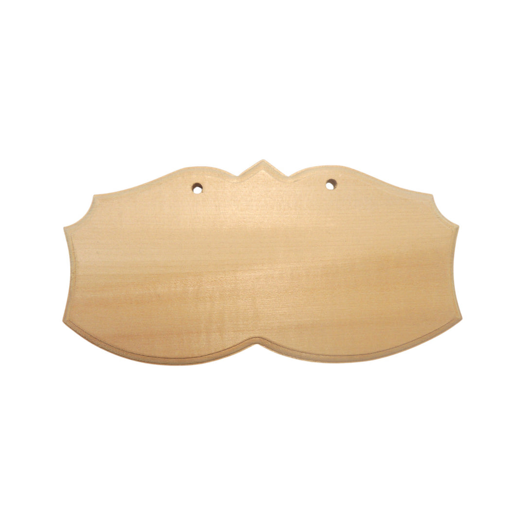 Wooden board curved edge approx. 40 x 22 cm