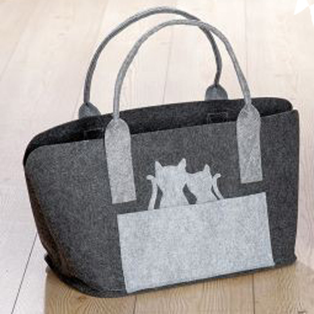 Filz Tasche "Katzenpaar"
