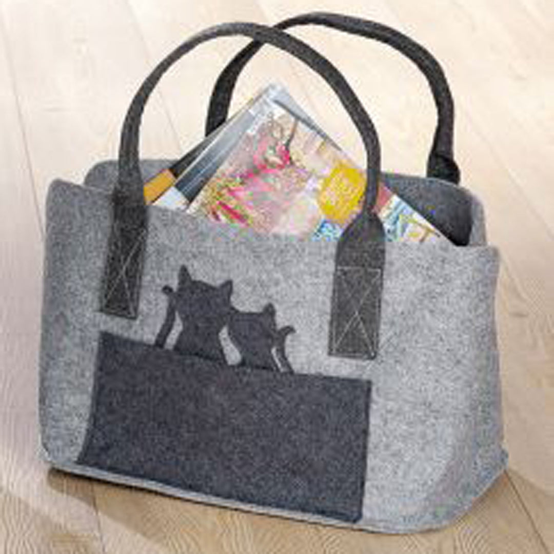 Filz Tasche "Katzenpaar"