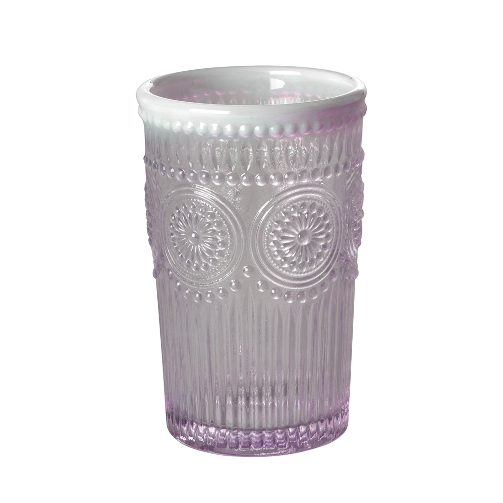 Water glass “Drinking Milky” purple/pink – 340 ml