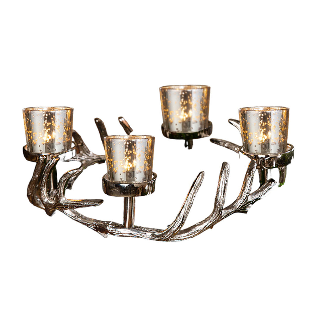 Aluminum Advent wreath 'Forest Crown'