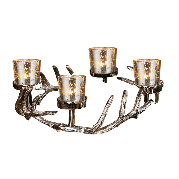Aluminum Advent wreath 'Forest Crown'