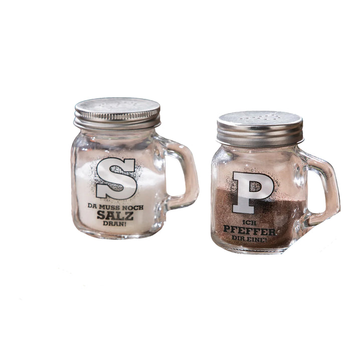 glass shaker for salt and pepper