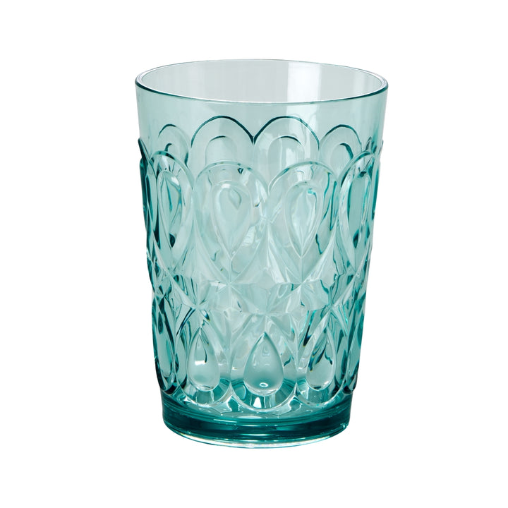 Acrylic cup in mint with swirl embossing – 500 ml