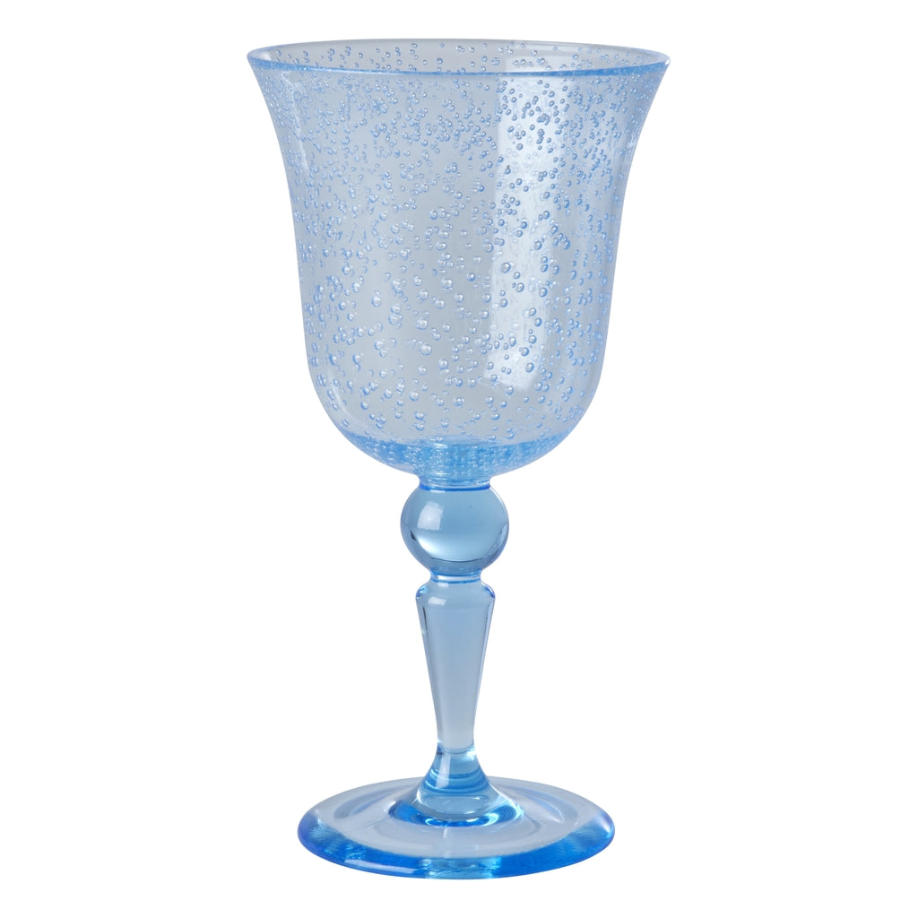 Acryl-Weinglas im Blasen-Design – Mint – 360 ml