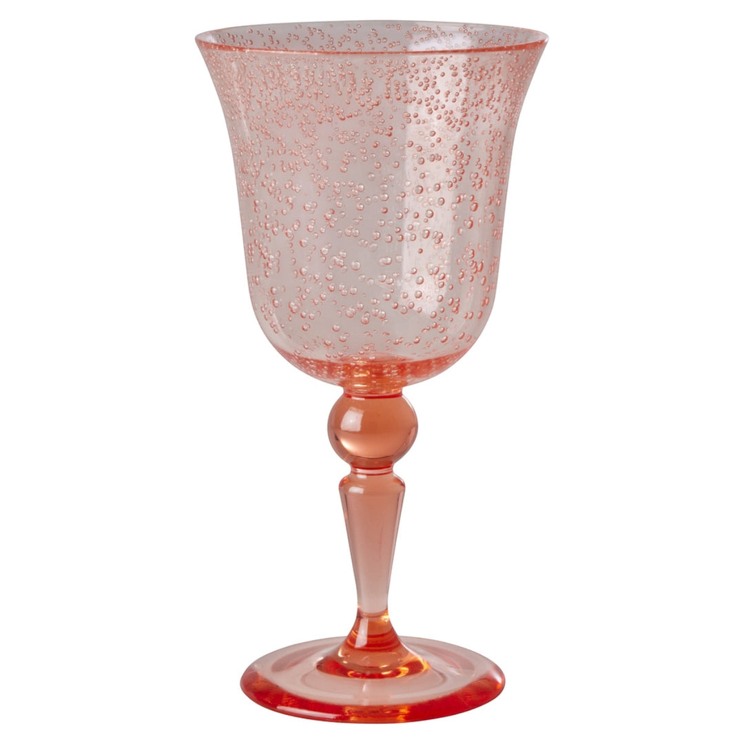 Acryl Glas in Bubble Design- Pfirsich- 360 ml