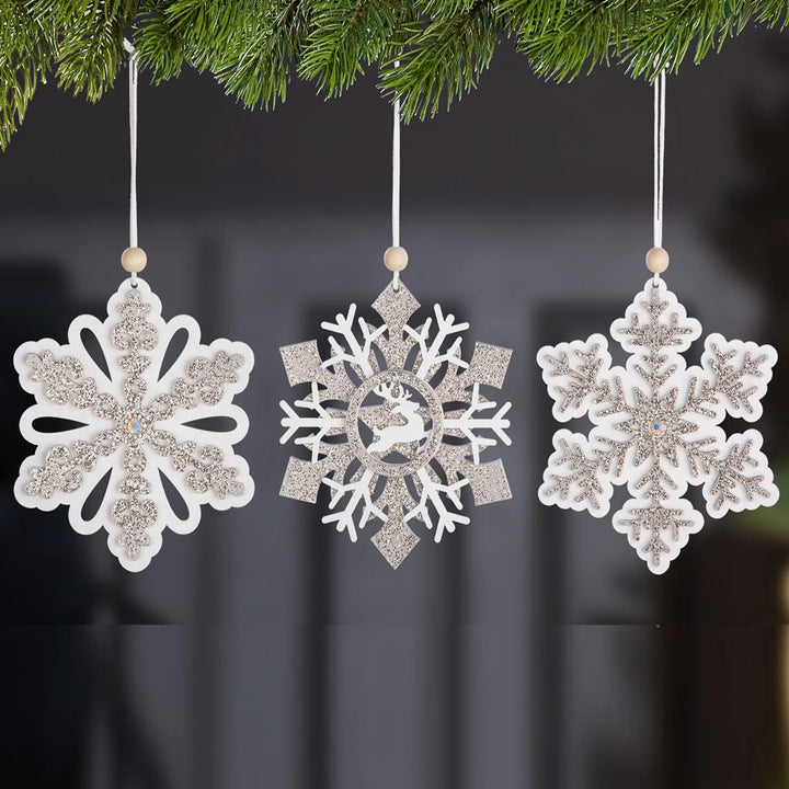 Holz Hänger 'Schneeflocke'