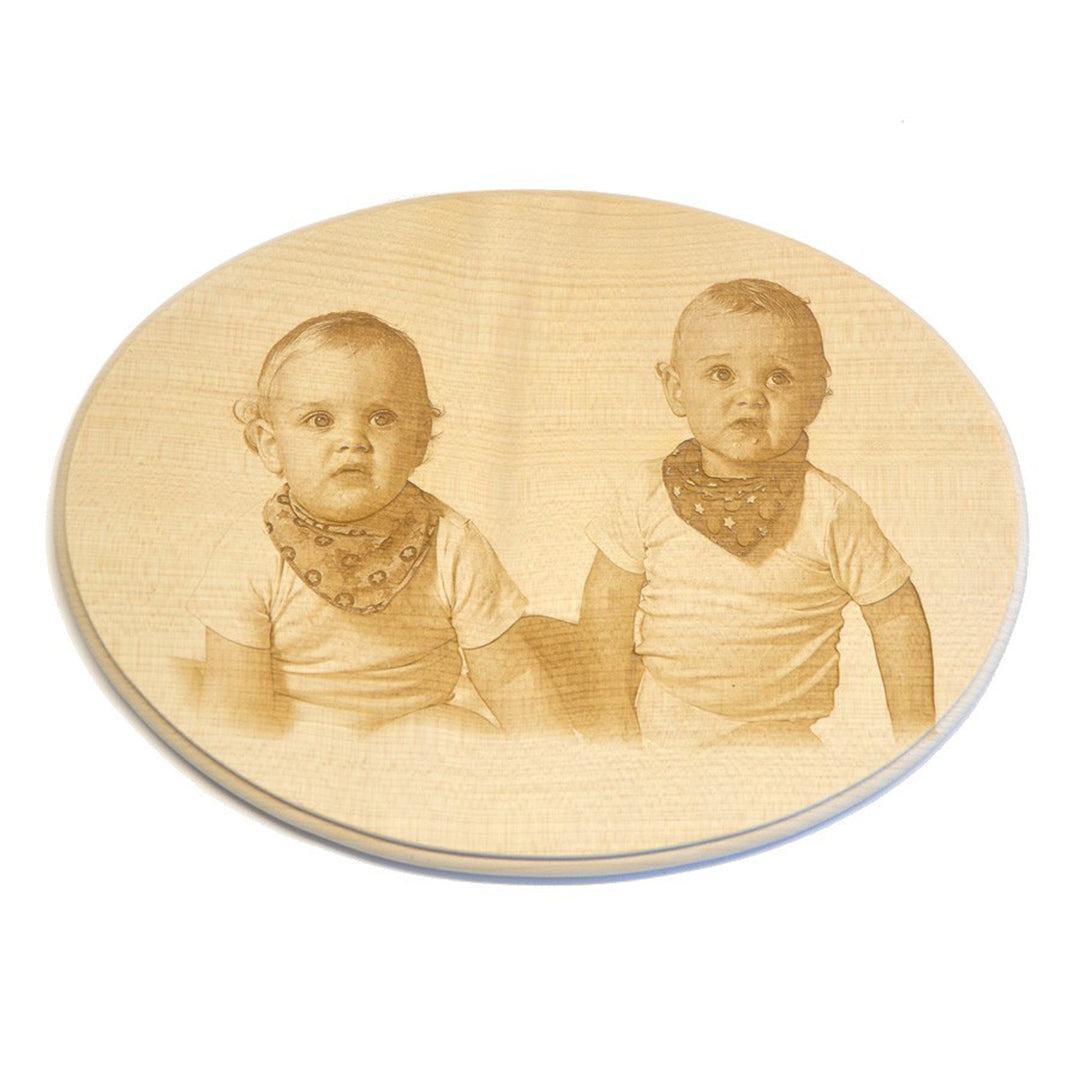 wooden board oval approx. 20 x 15.5 cm