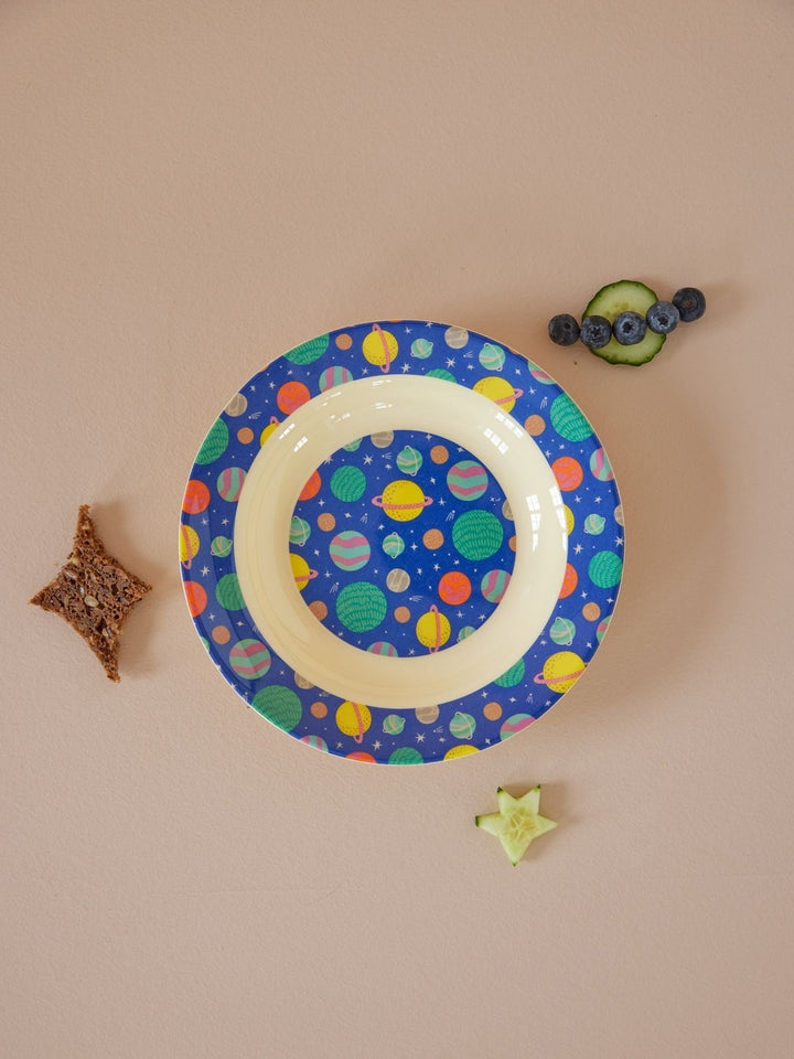 Melamine children's bowl with Galaxy print - 250 ml