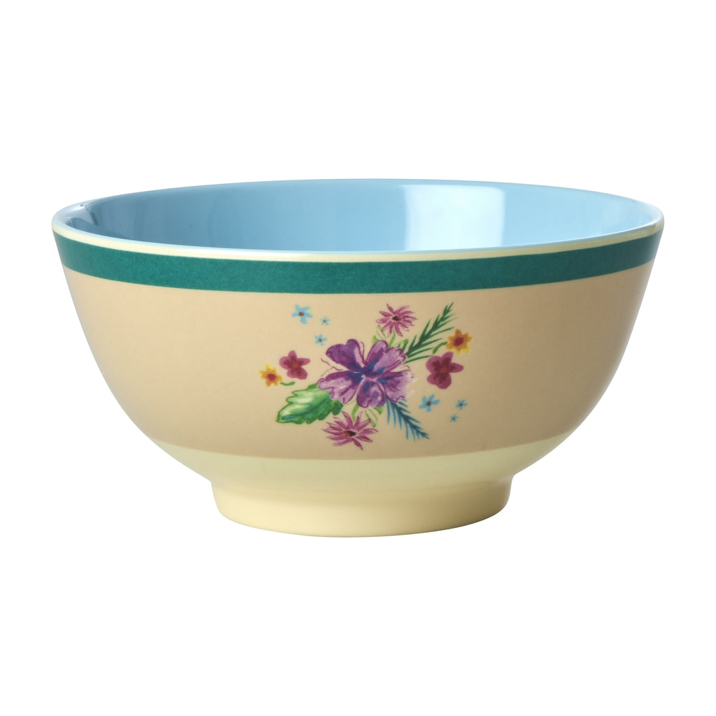 Melamine bowl with Arda Bloom print – medium – 700 ml