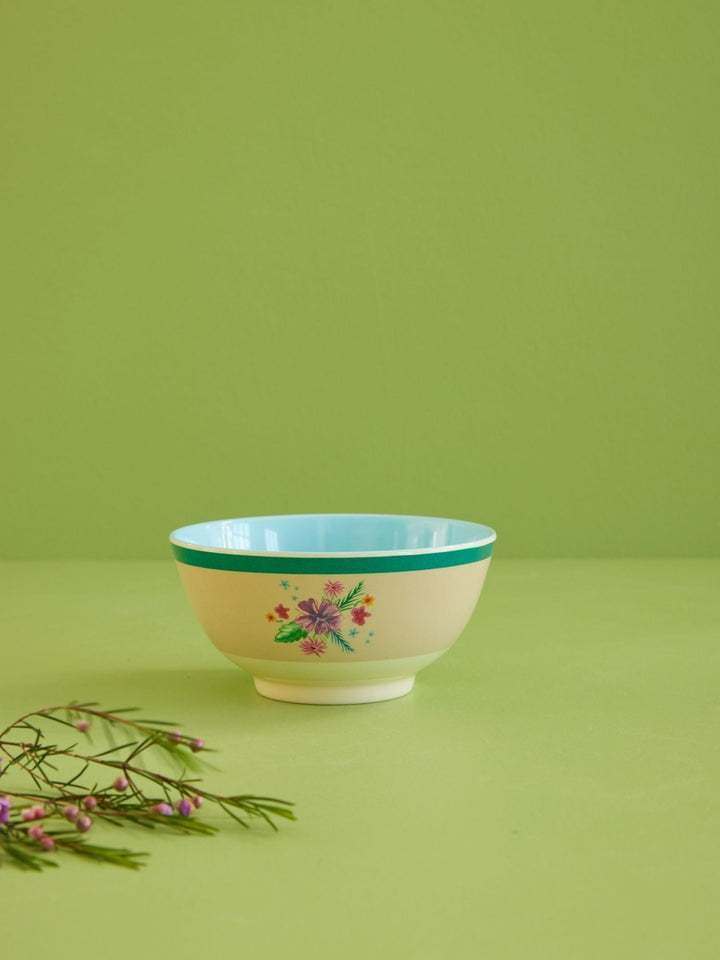 Melamine bowl with Arda Bloom print – medium – 700 ml