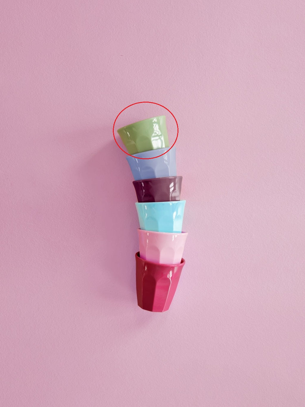 Melamine espresso cups in various colors – 80 ml