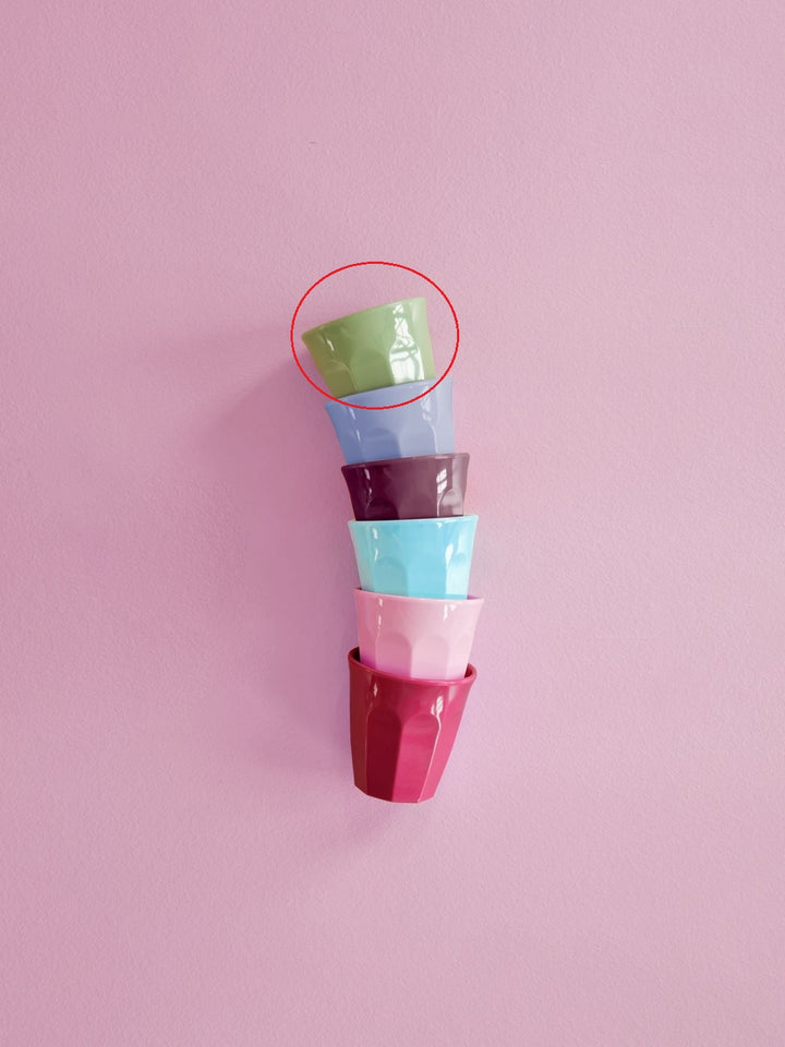 Melamine espresso cups in various colors – 80 ml