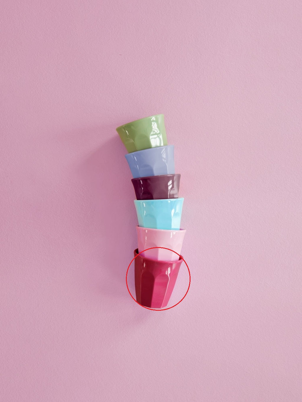 Melamine espresso cups in various colors – 80 ml