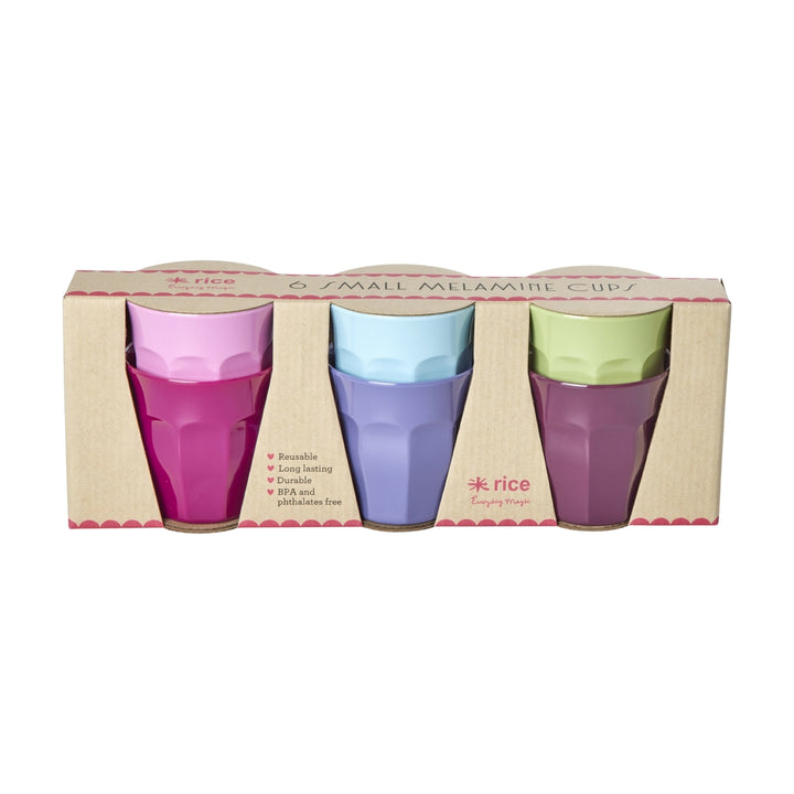 Melamine cups in various colors - small - 160 ml