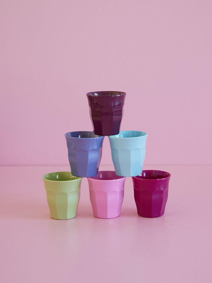 Melamine cups in various colors - small - 160 ml