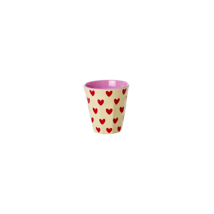 Melamin Espressotassen mit Darling Hearts Print – 80 ml