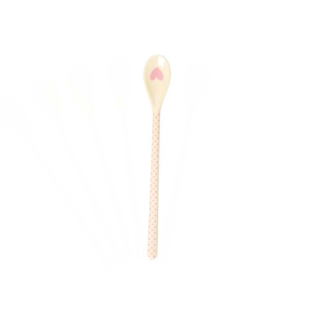 Melamine Teaspoon - Heart Print