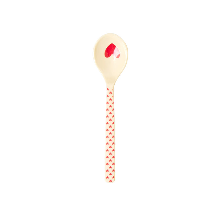 Melamine Teaspoon - Heart Print