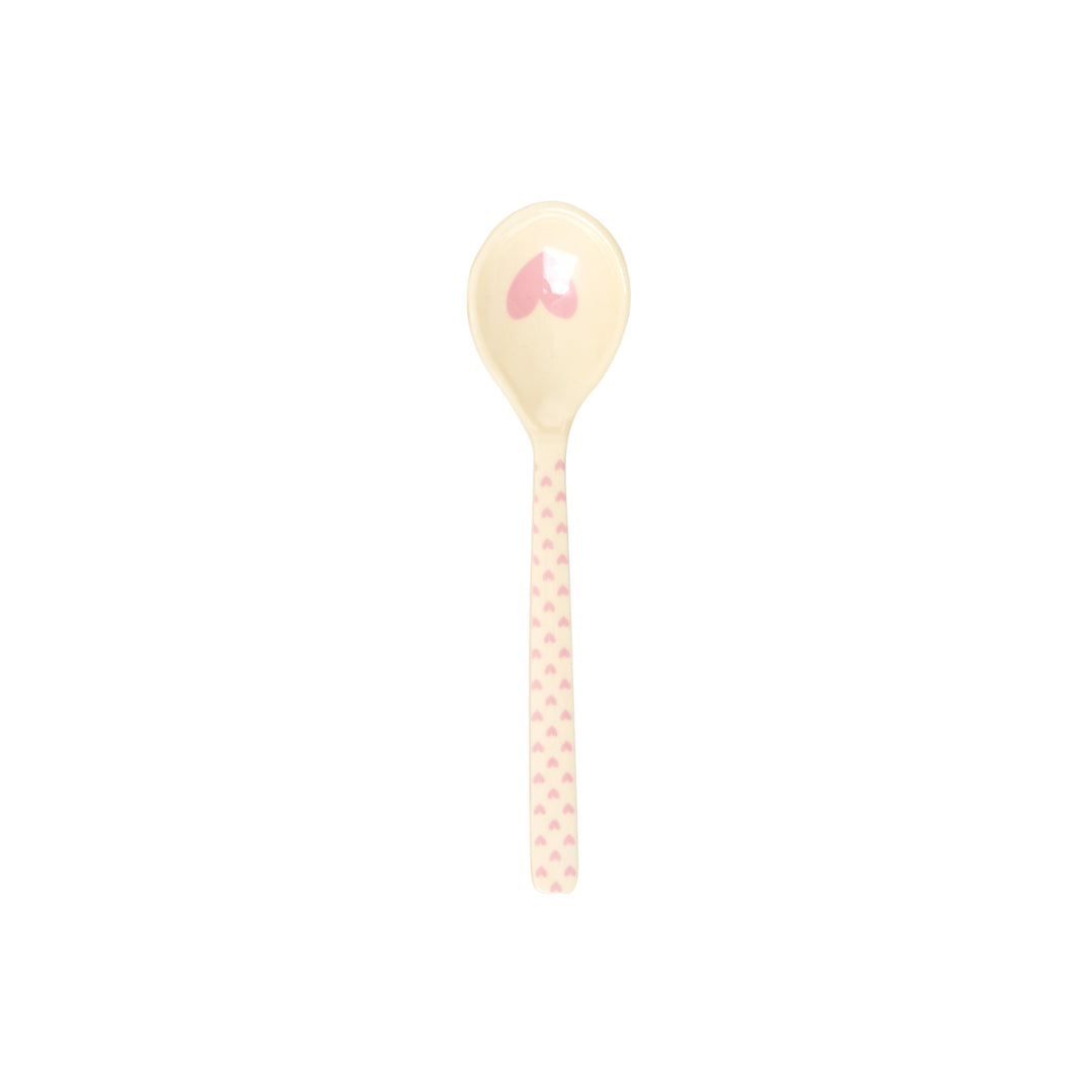 Melamine Teaspoon - Heart Print
