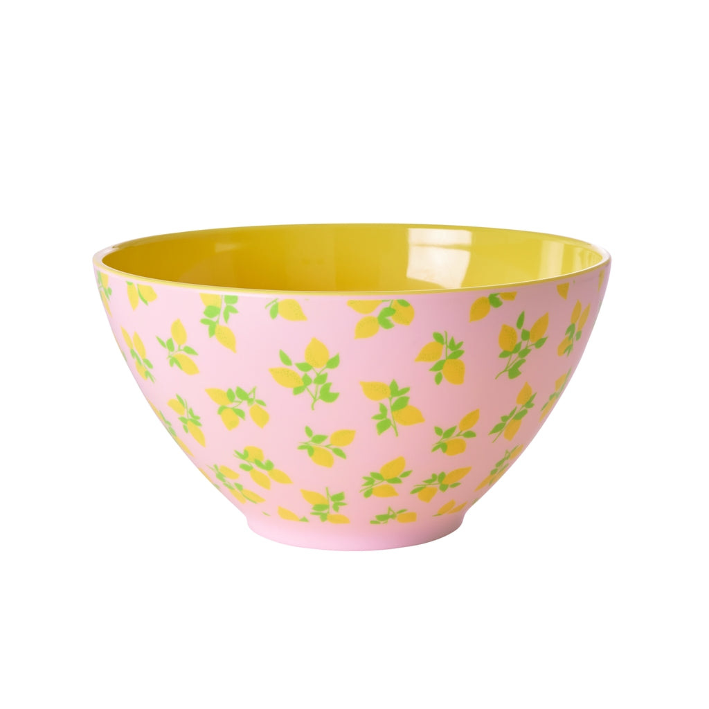 Melamine salad bowl with lemon print – 2.5 l
