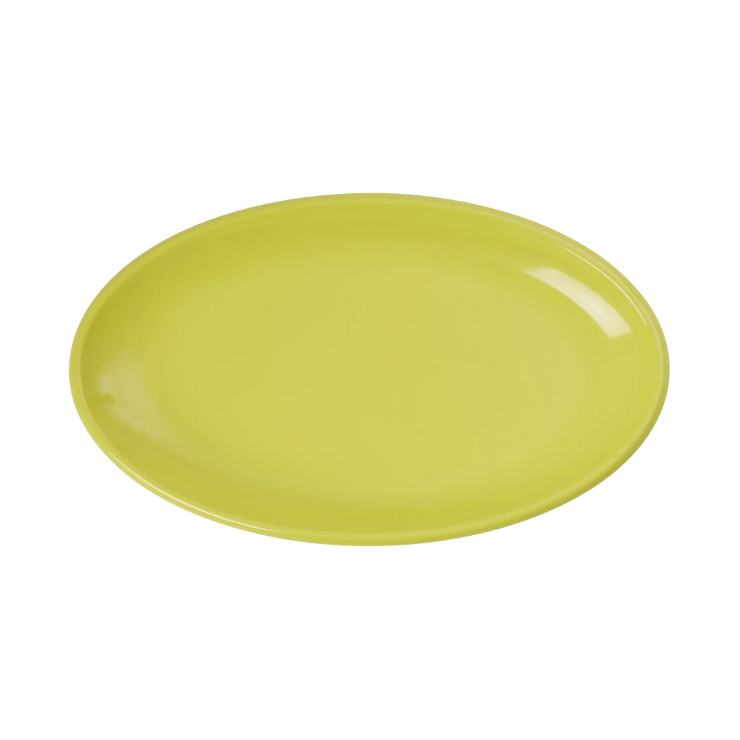 Medium Melamine Serving Plate - Yellow
