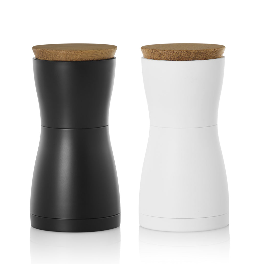 Set of pepper and salt mills "Twin", Black & White