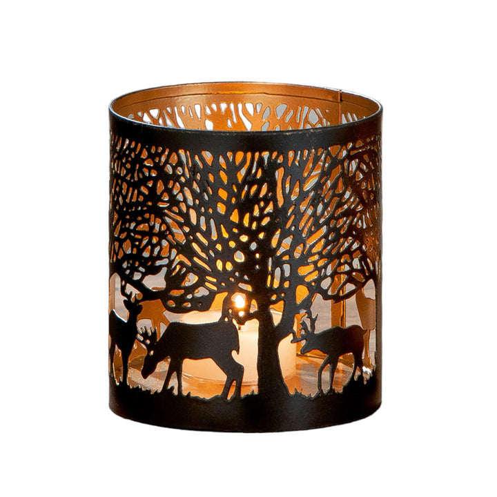 Metall Windlicht 'Scherenschnitt' klein