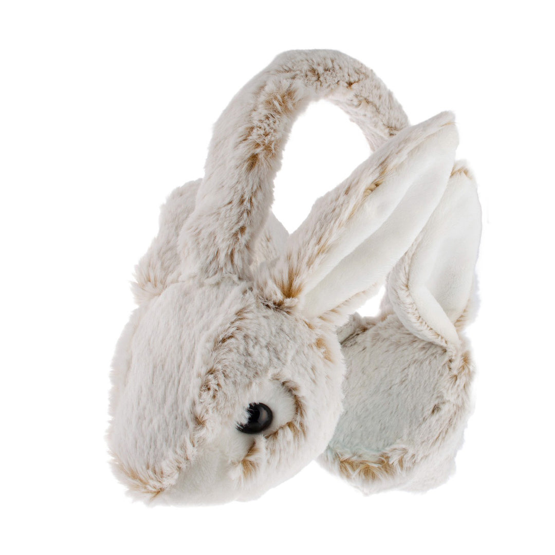 Plush Ear Warmer Rabbit Beige