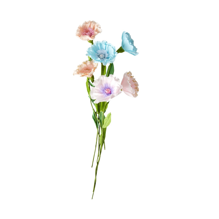 Seidenpapierblume in verschiedenen Farben – klein