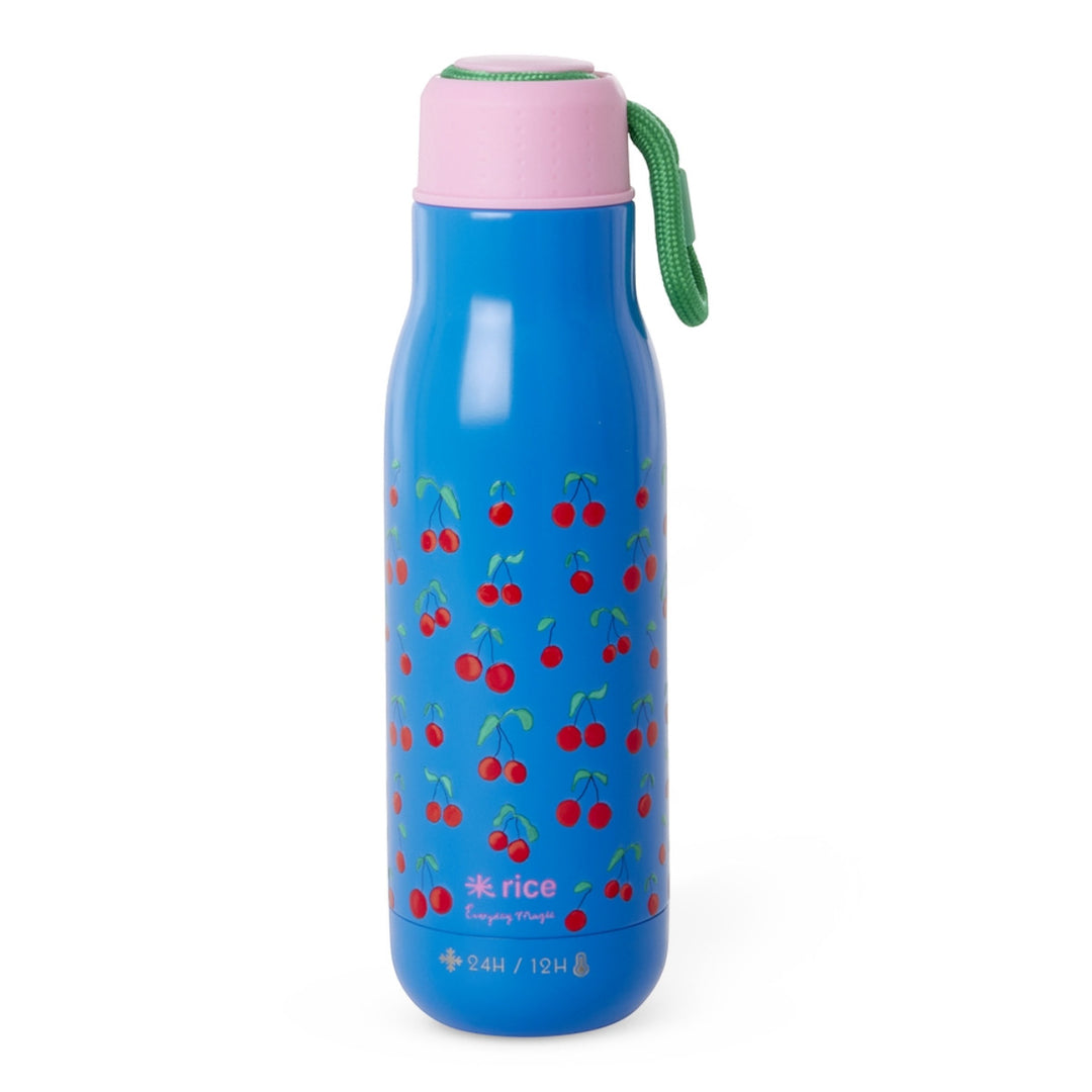 Edelstahl Trinkflasche mit Cherry Love Print – 12H Hot/24H Cold – 500 ml