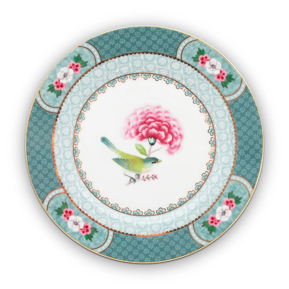 Plate Blushing Birds Blue 17 cm