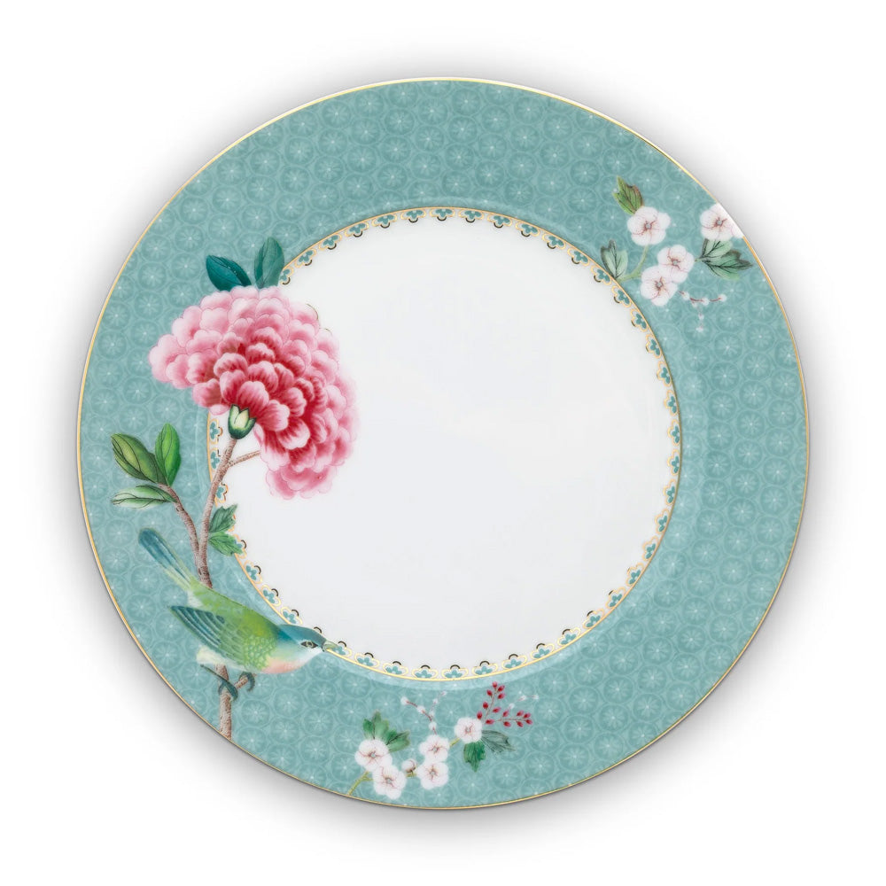 Plate Blushing Birds Blue 21 cm