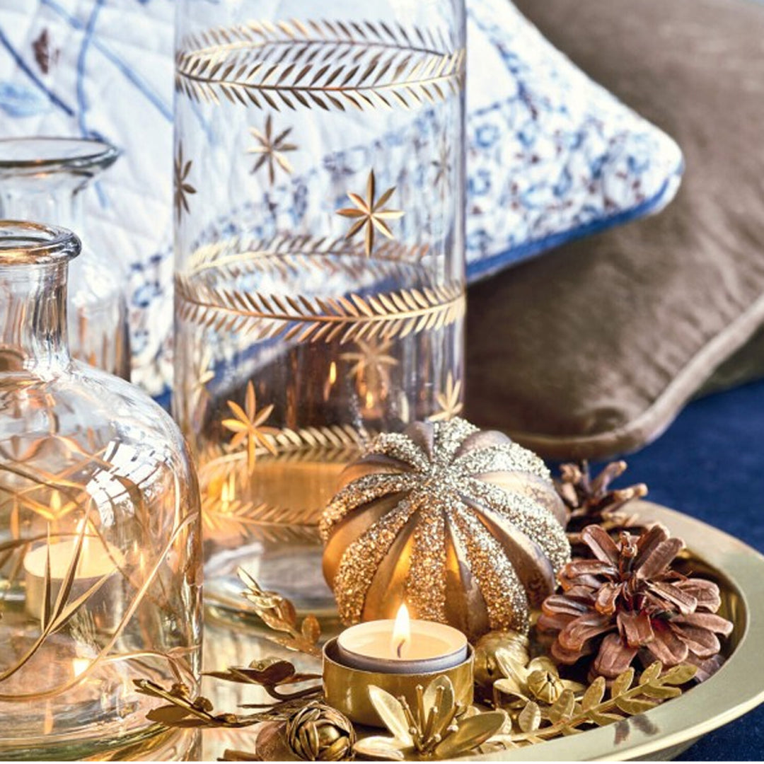 Vase Cutting Gold Medium