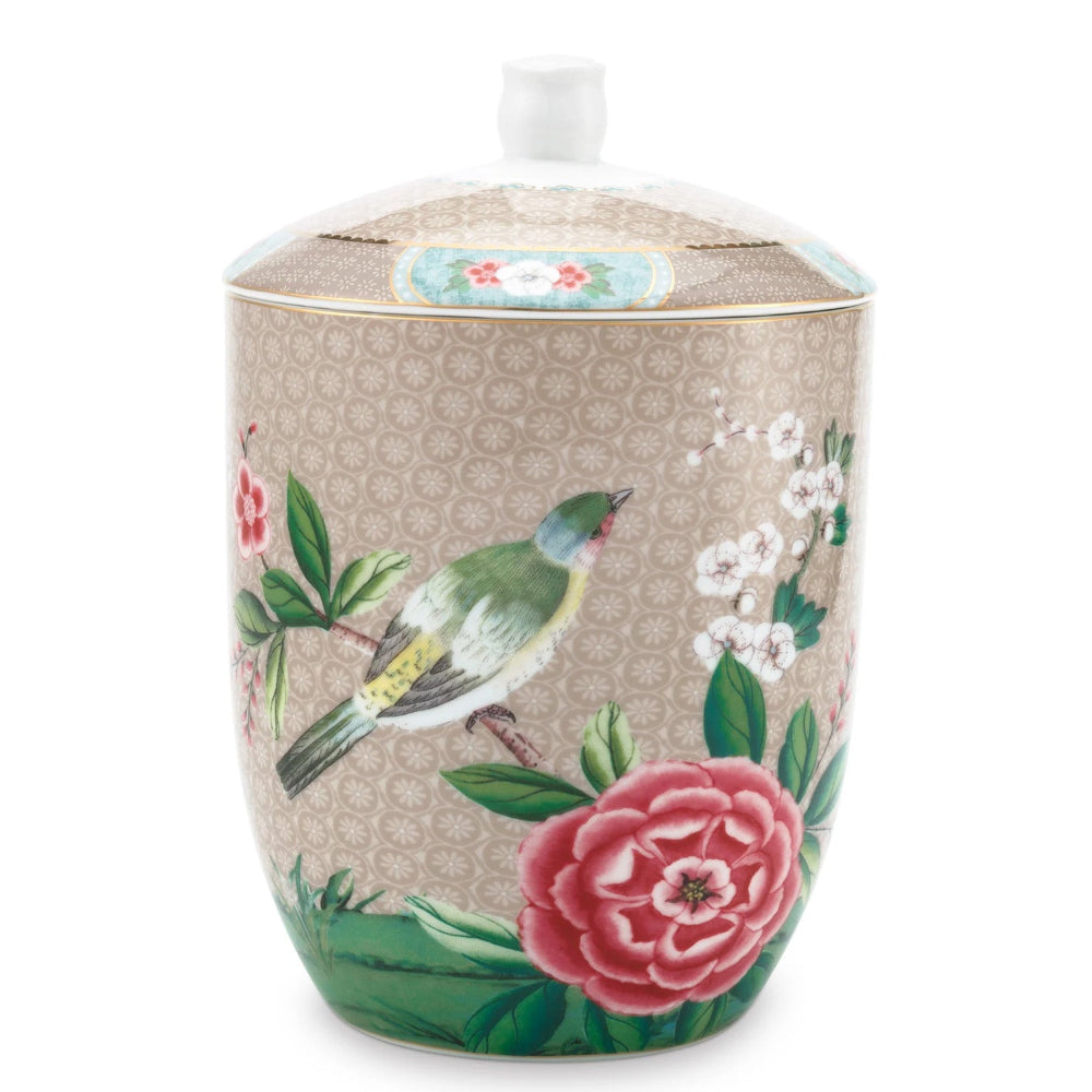 Storage jar Blushing Birds Khaki 1.5ltr
