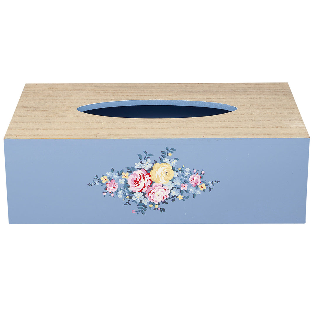 Taschentuch-Box rechteckig Laura dusty blue