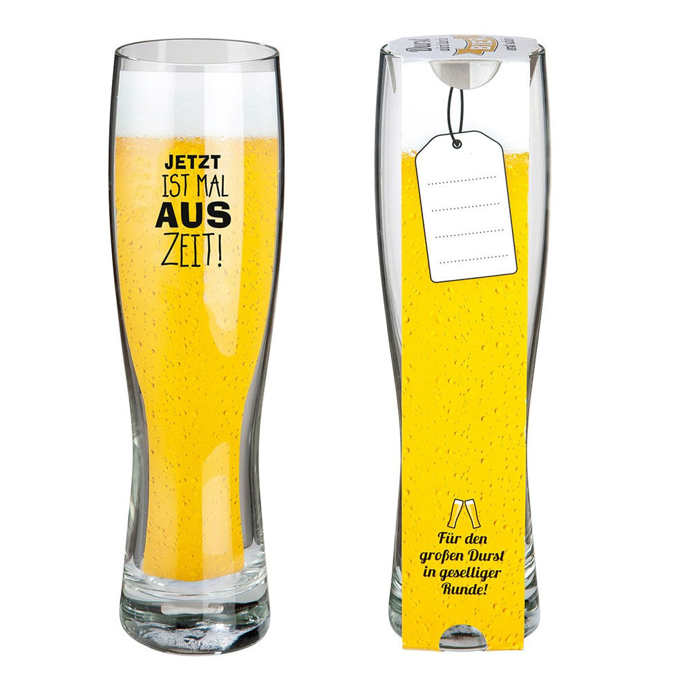 Weizenbierglas 'Auszeit'