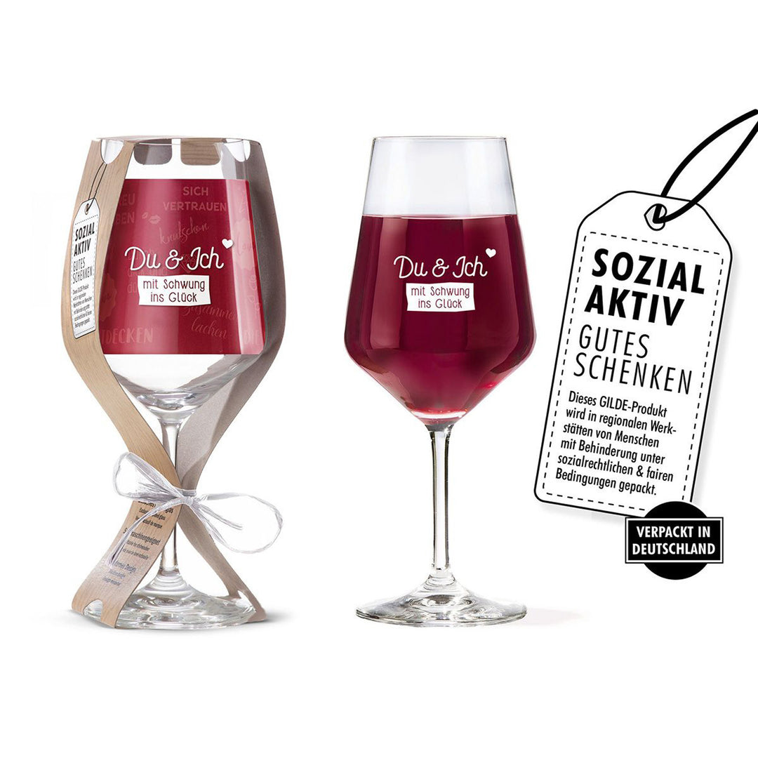 wine glass "You & I"