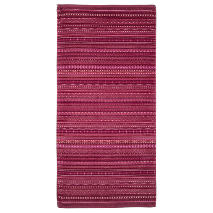 Große Handtuch Geometric Print Dunkelrosa 70x140 cm