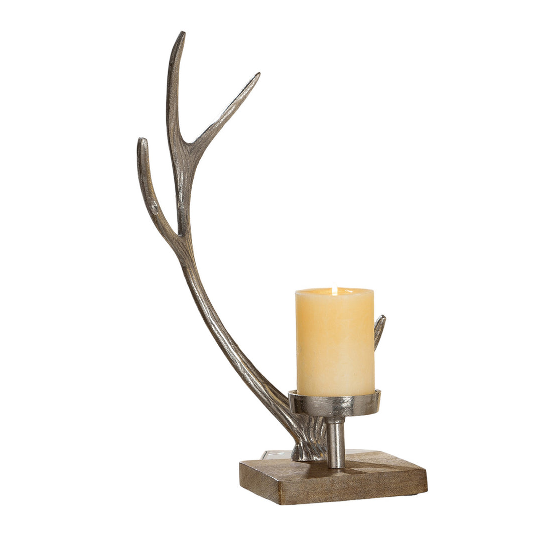 Aluminum Candle Holder Antler