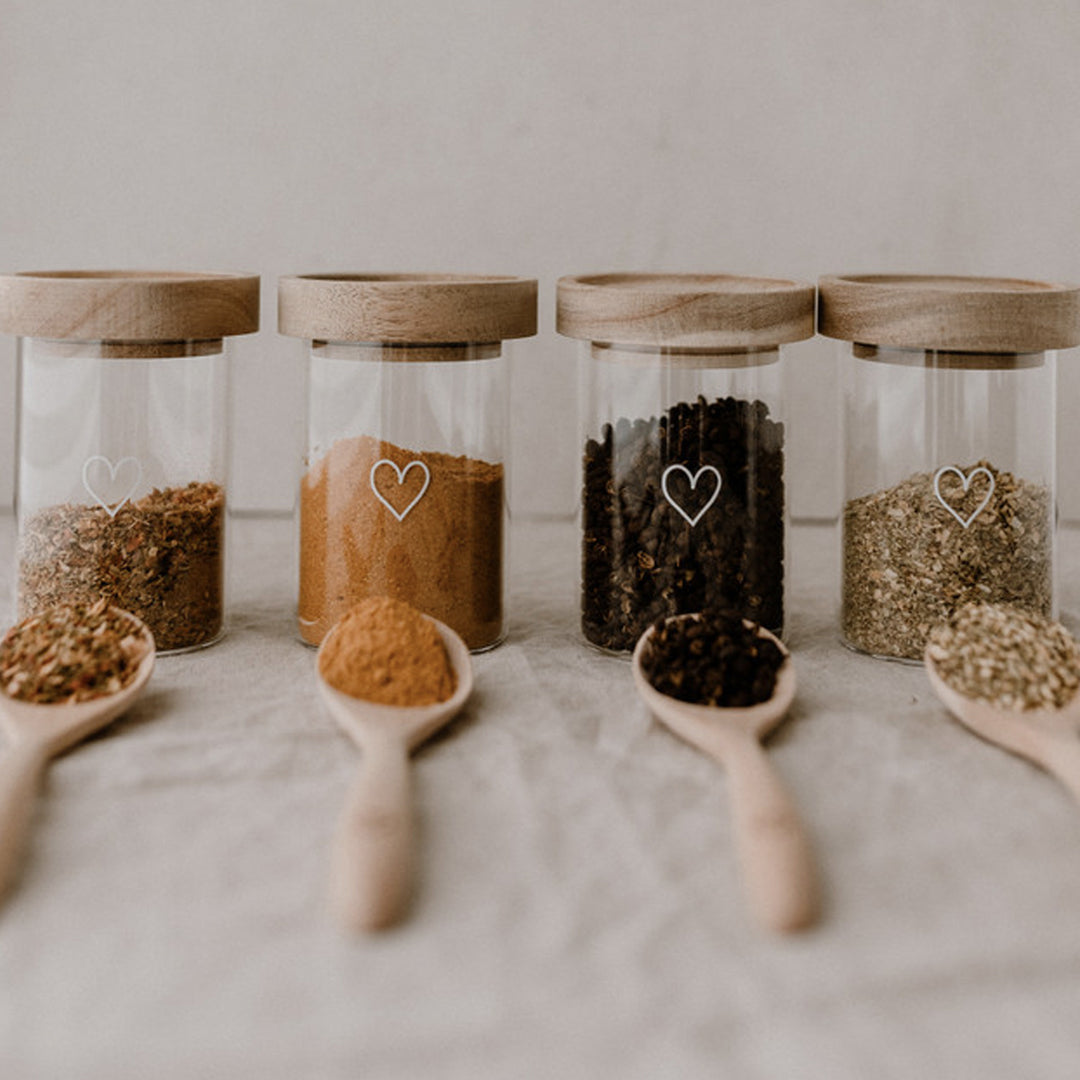 Mini storage jar - heart | 1 pc.