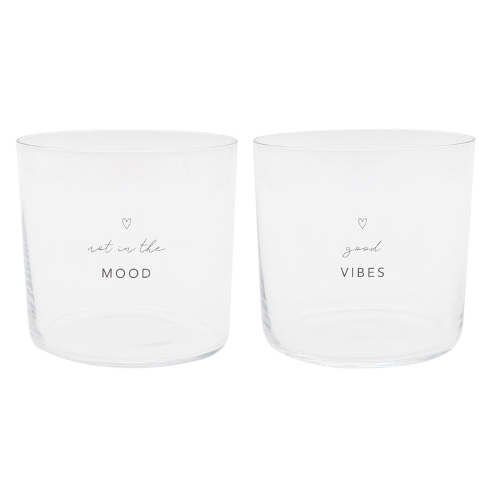 drinking glass in a set of 2 - Mood