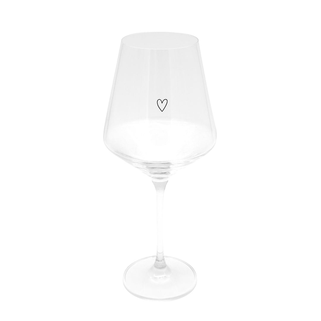 wine glass - heart
