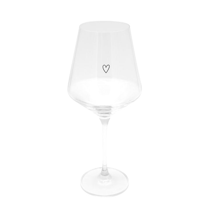 wine glass - heart