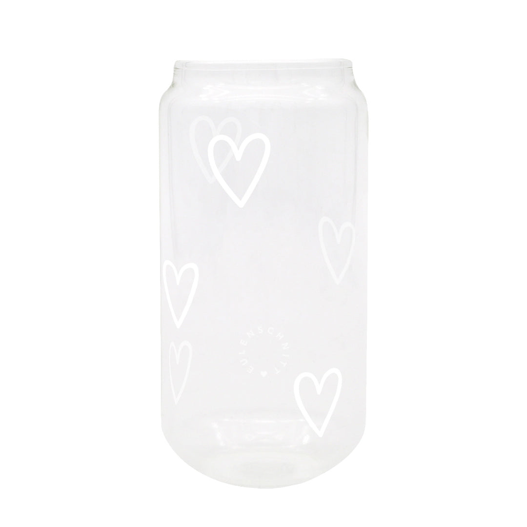 Tall Drinking Glass - Hearts