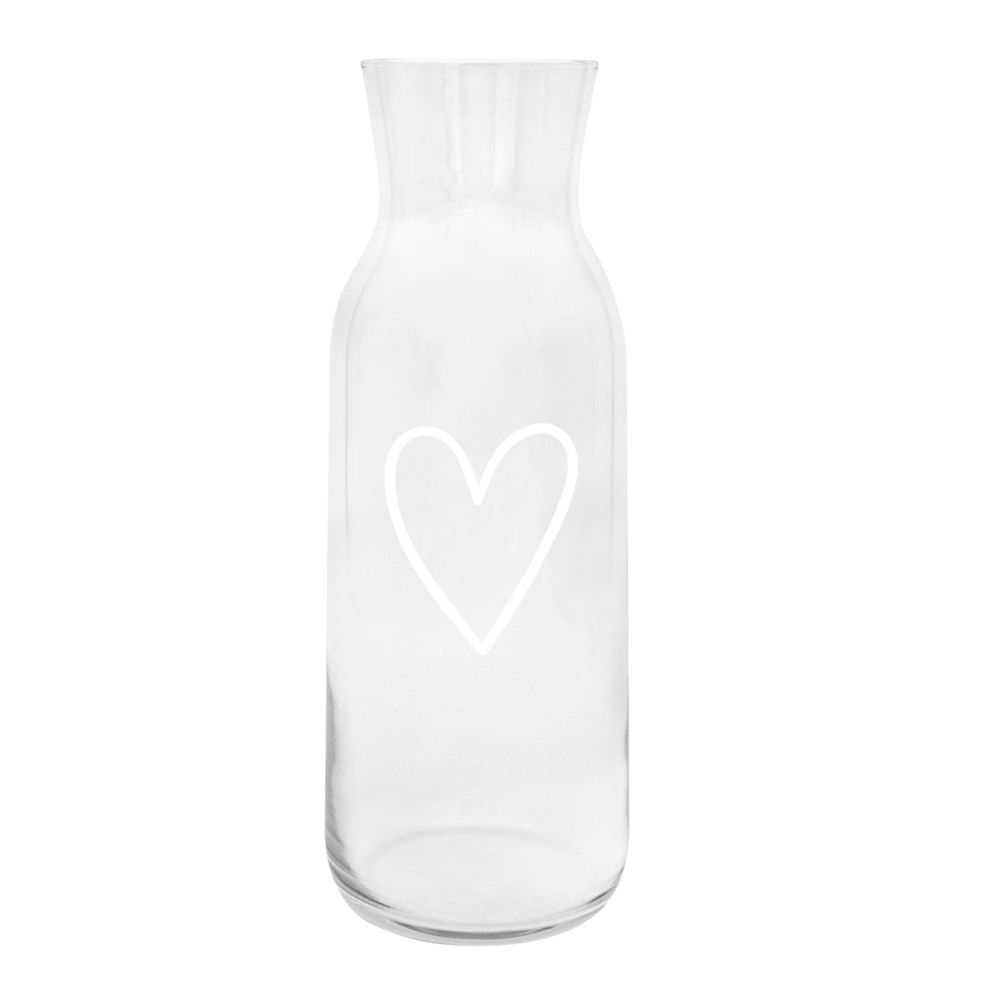 Carafe - Heart white