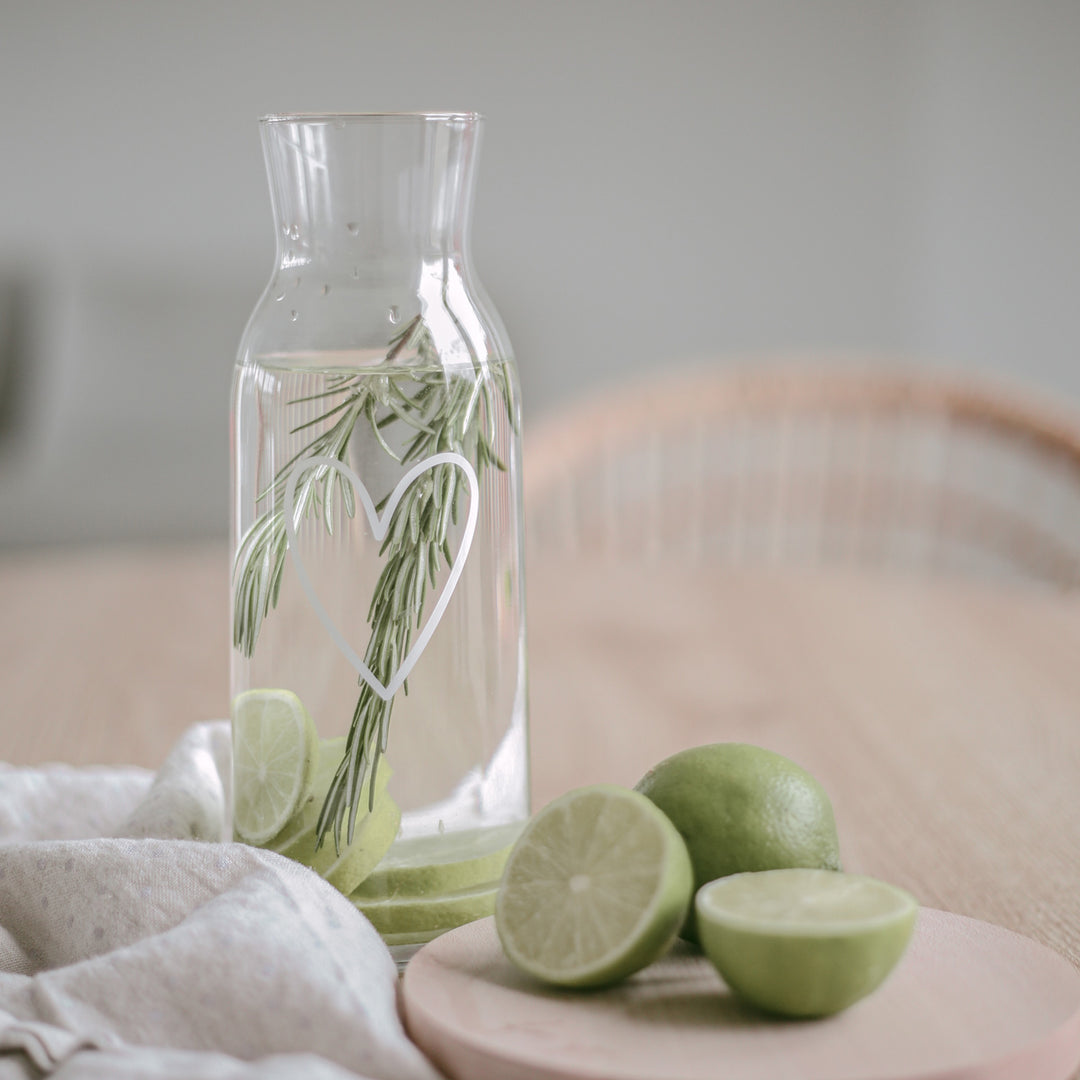 Carafe - Heart white