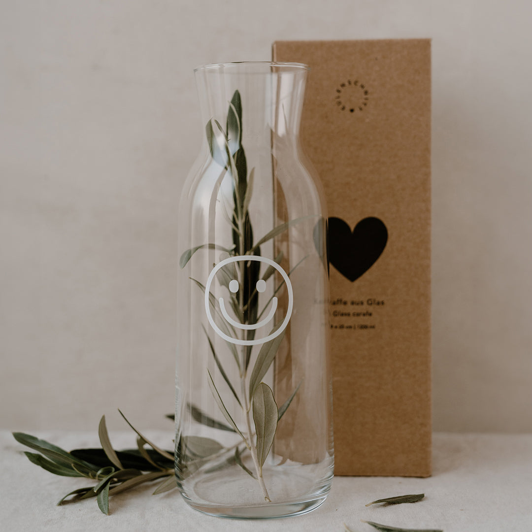 Carafe - Smiley white
