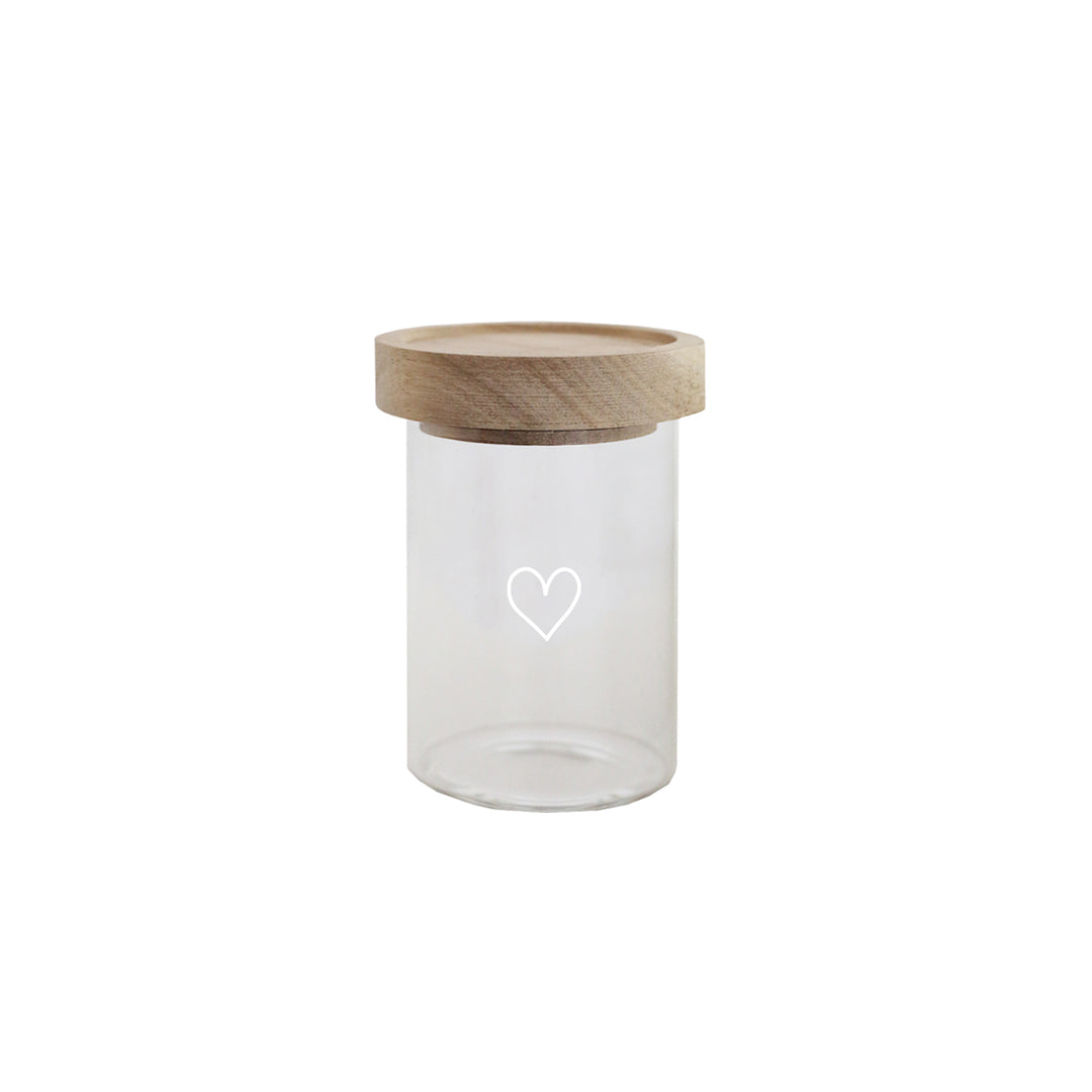 Mini storage jar - heart | 1 pc.